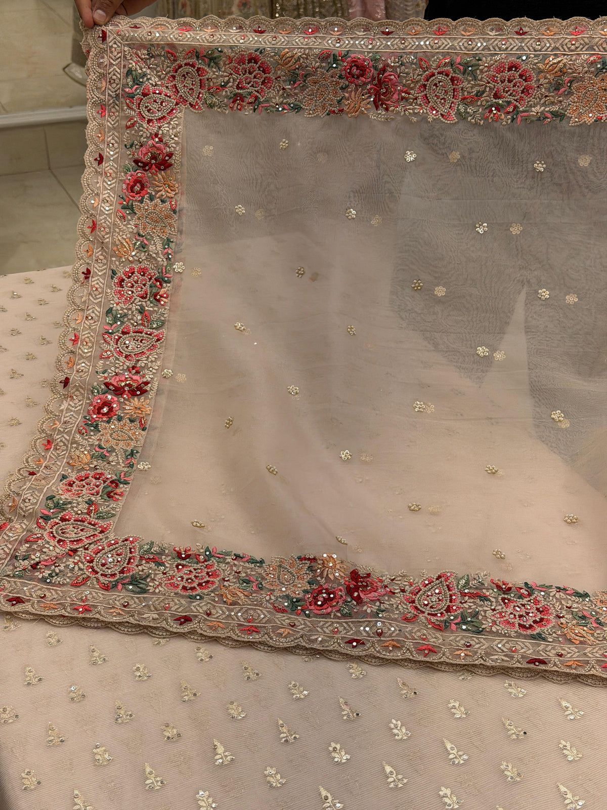 Dusty Mauve Bloom – Luxury Tissue Suit