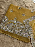 Designer Suit with Delicate Pearl & Thread Work Detailing