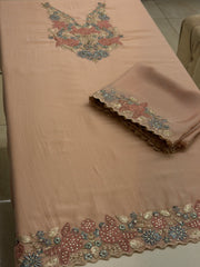 Luxury Soft Organza Embroidered Unstitched Suit