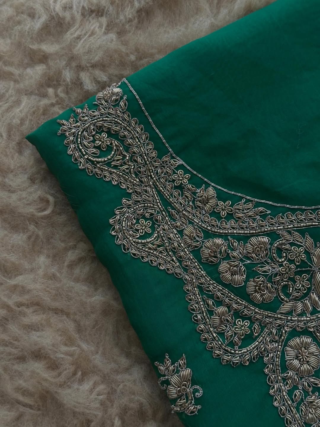 Classic Zari Embroidered Suit