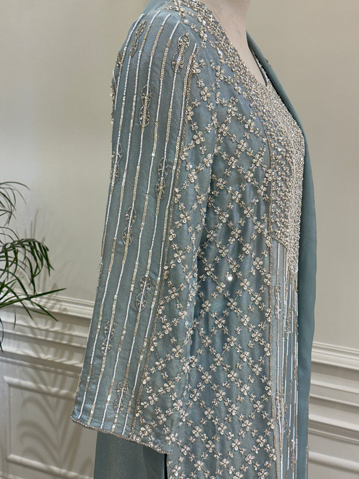 Noor-e-Simra Tissue Silk Gharara Set