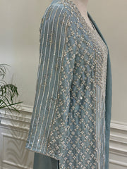 Noor-e-Simra Tissue Silk Gharara Set