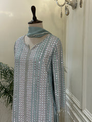 Noor-e-Maheen Chinon Sharara Set