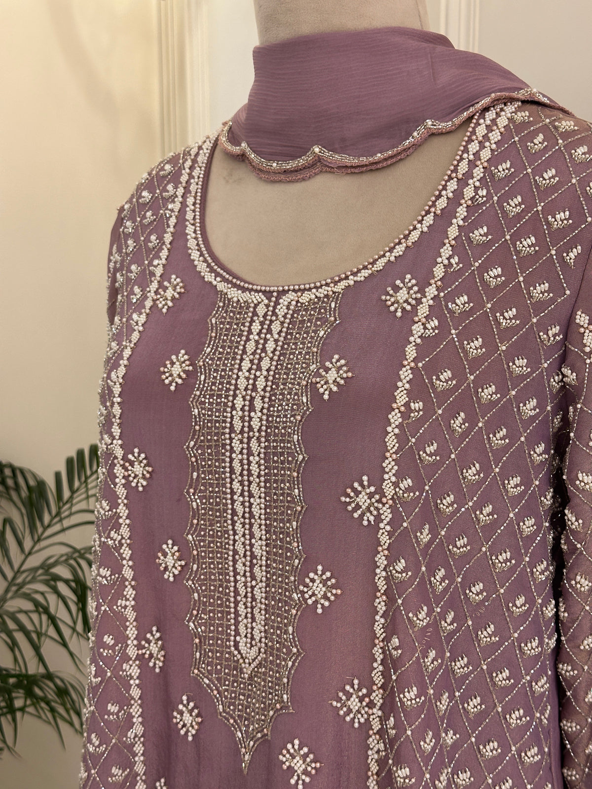 Noor-e-Lavanya Chinon Gharara Set