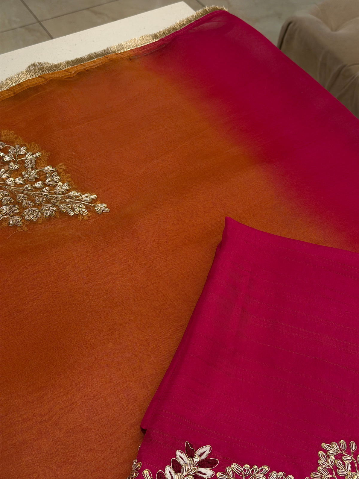 Noor-e-Gulnaar Ombre Suit Set