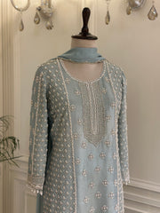 Noor-e-Lavanya Chinon Gharara Set