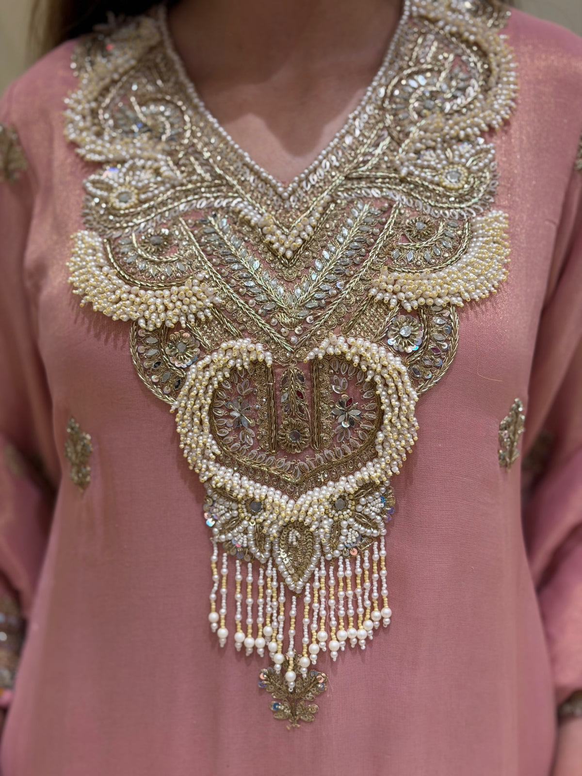 Noor-e-Raahat Tissue Silk Sharara Set