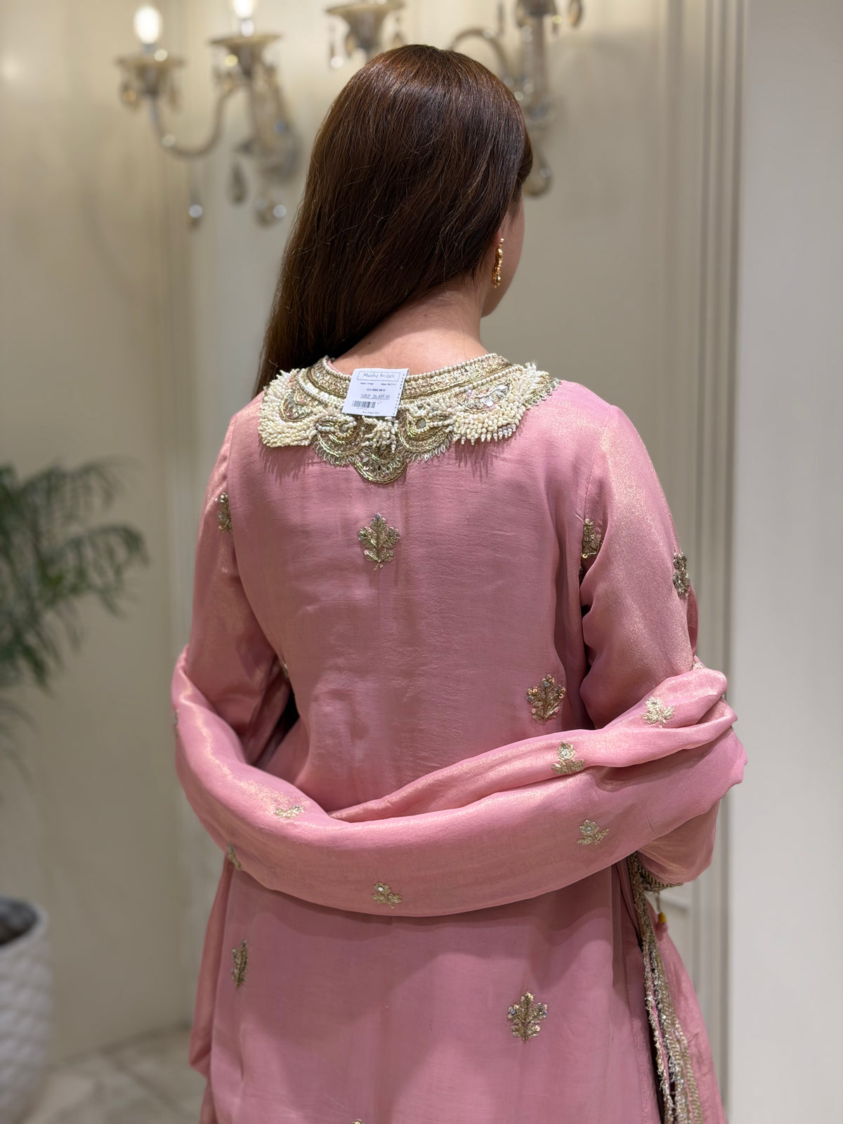 Noor-e-Raahat Tissue Silk Sharara Set