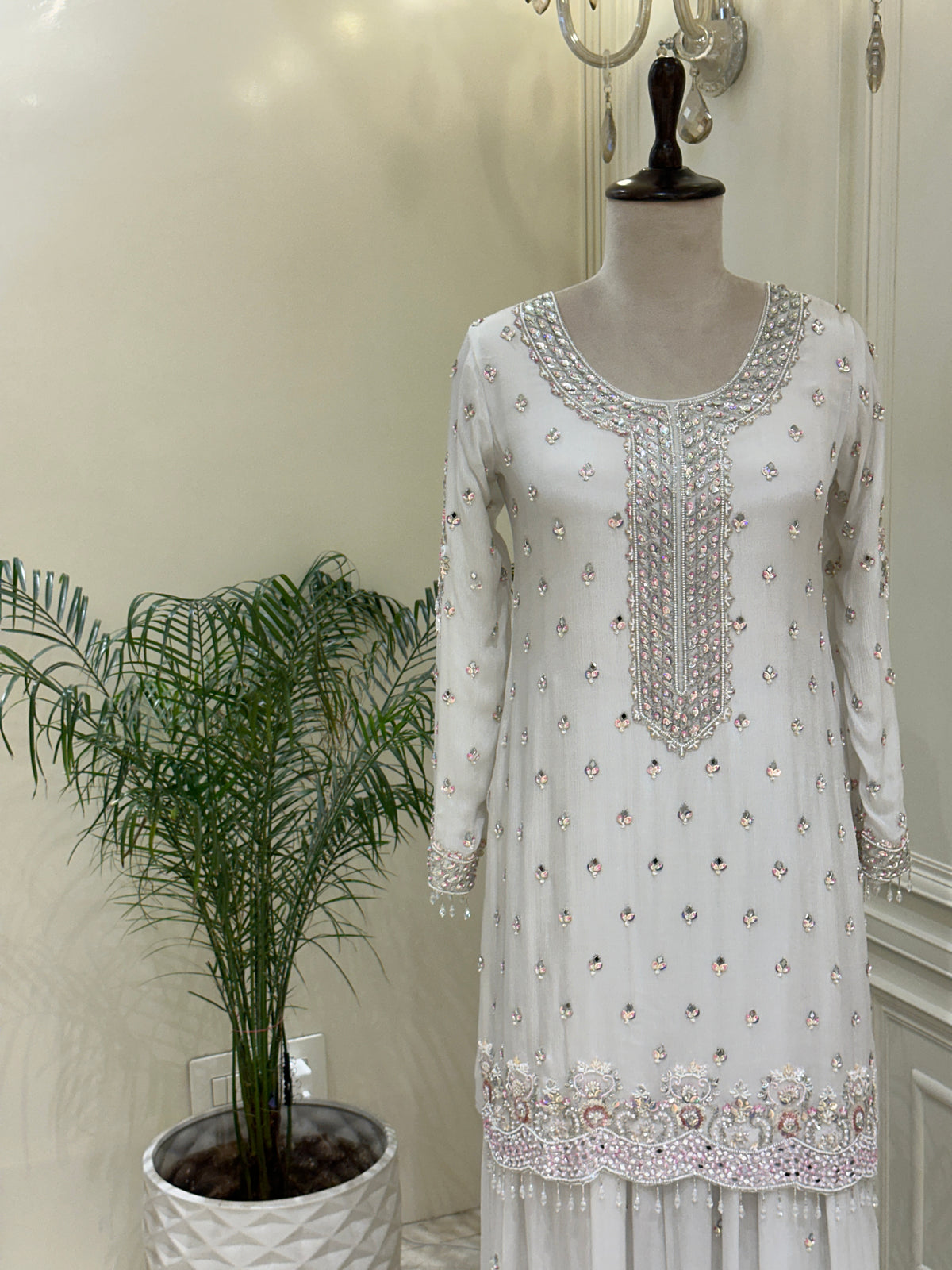 Noor-e-Safiya Chinon Sharara Set