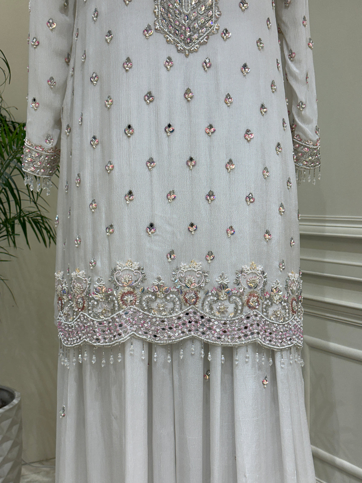 Noor-e-Safiya Chinon Sharara Set