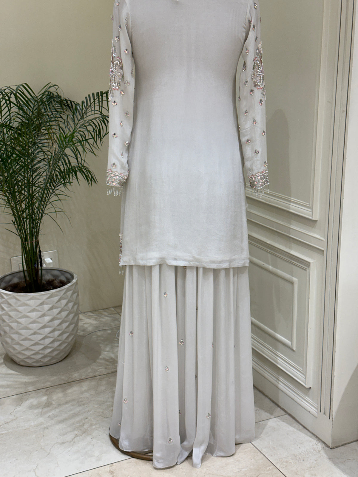 Noor-e-Safiya Chinon Sharara Set