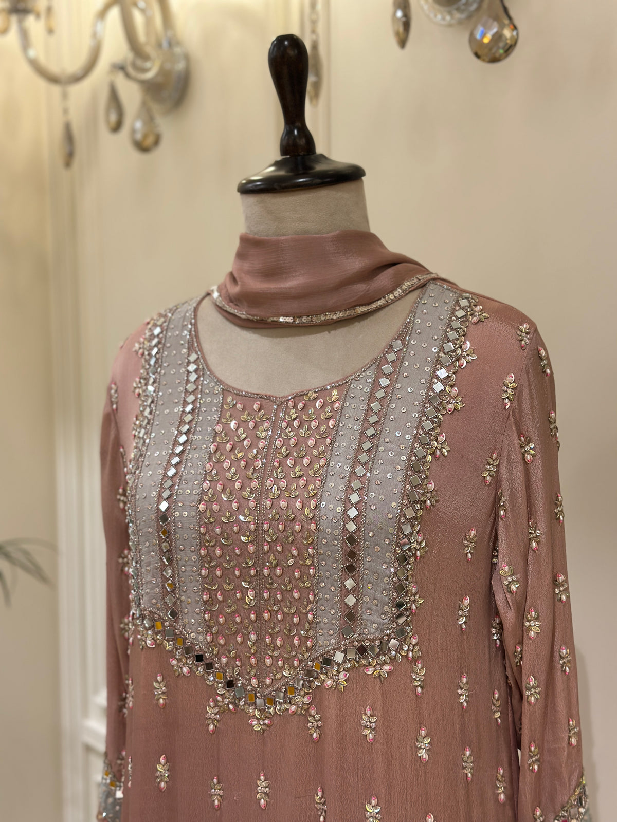 Noor-e-Rouhi Chinon Embellished Sharara Set