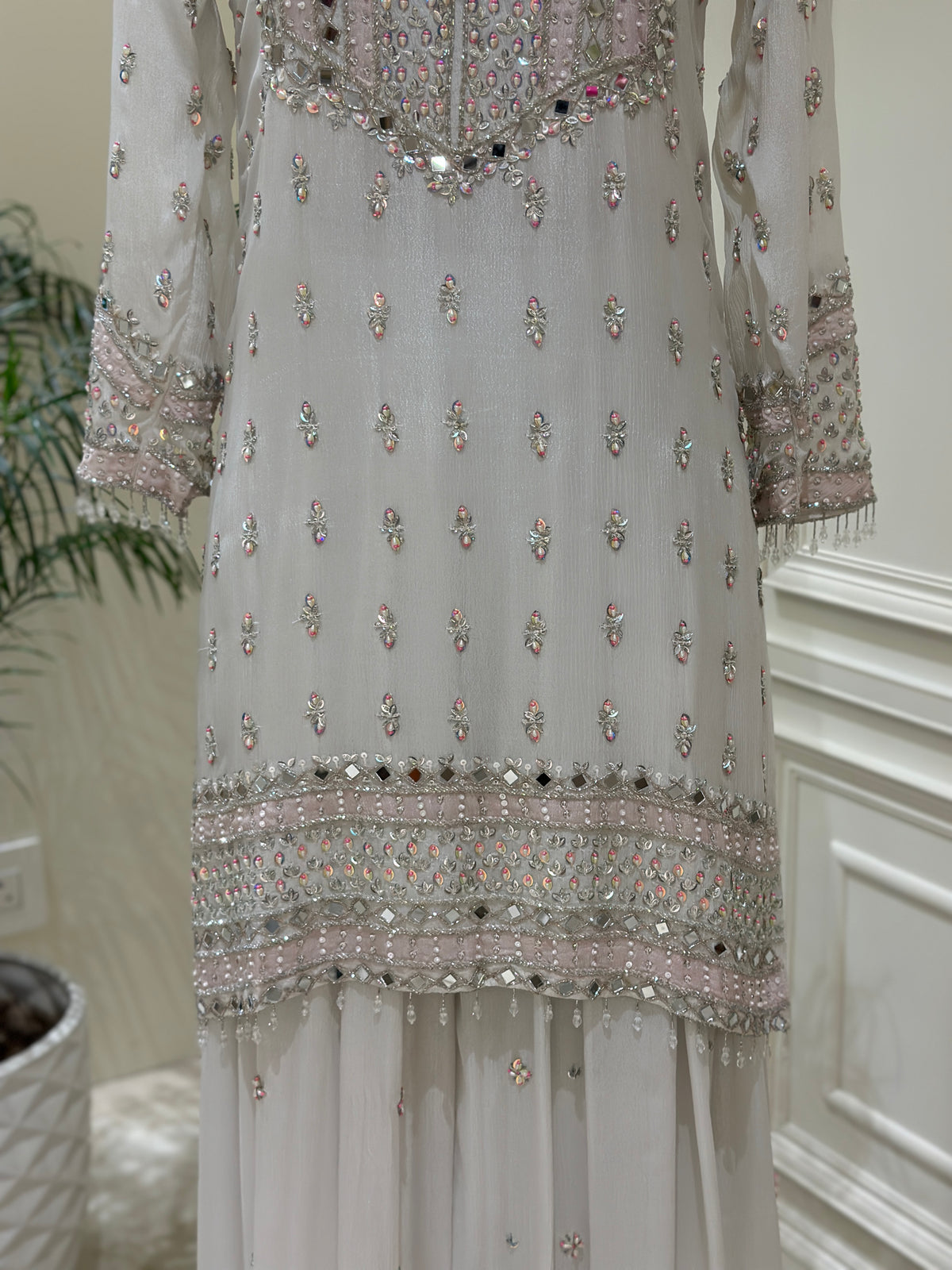 Noor-e-Rouhi Chinon Embellished Sharara Set