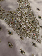 Premium Designer Suit with Intricate Handwork & Jewel Accents