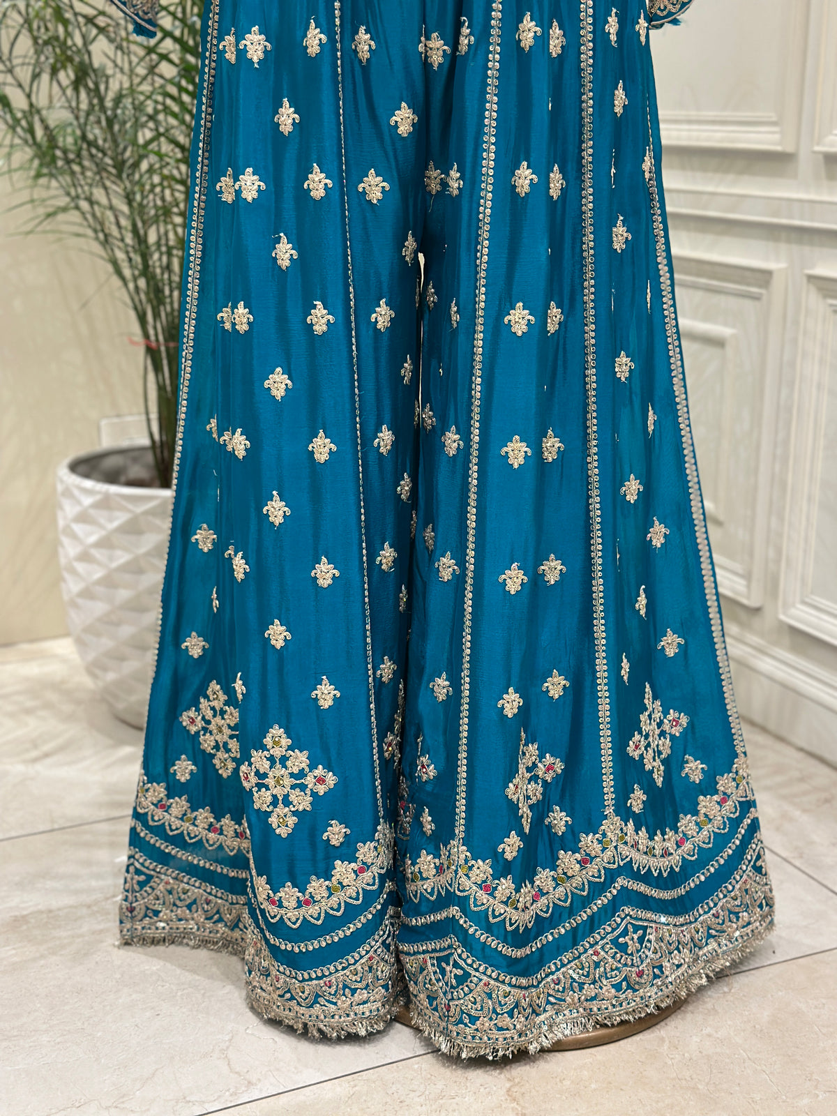 Noor-e-Safiya Chinon Sharara Set