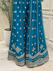 Noor-e-Safiya Chinon Sharara Set