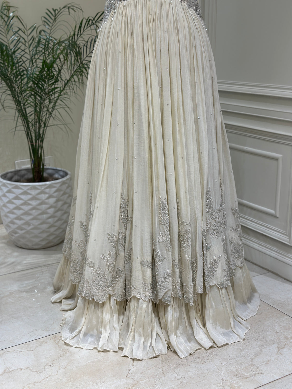 Noor-e-Elara Indo-Western Chinon Gown