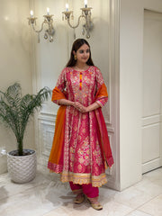 Noor-e-Zareefa Upada Silk Anarkali Set