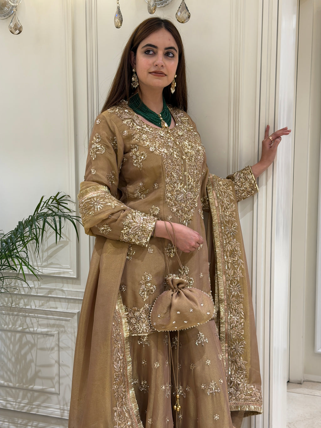 Dabka Zardozi Sharara Set