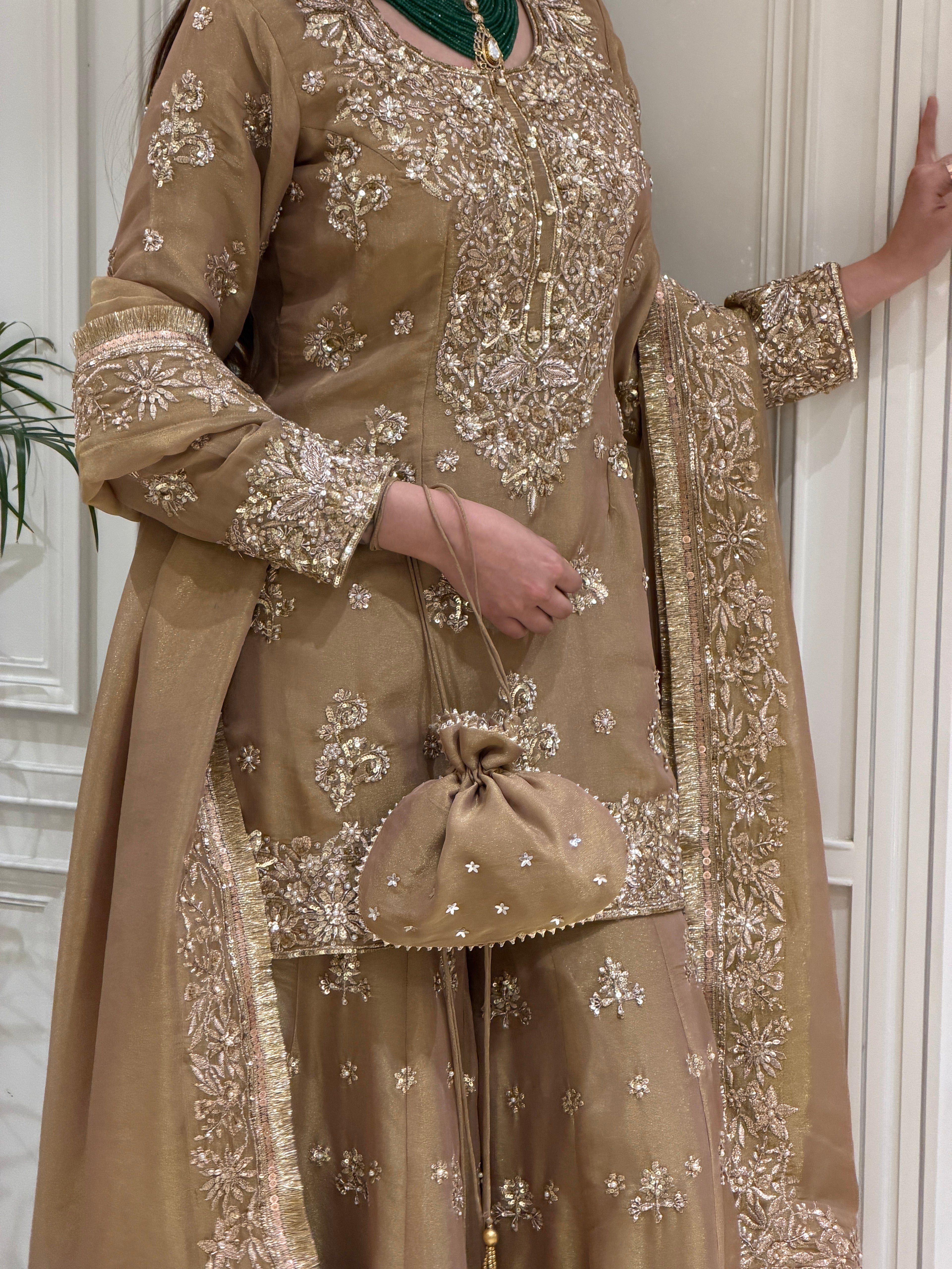 Dabka Zardozi Sharara Set