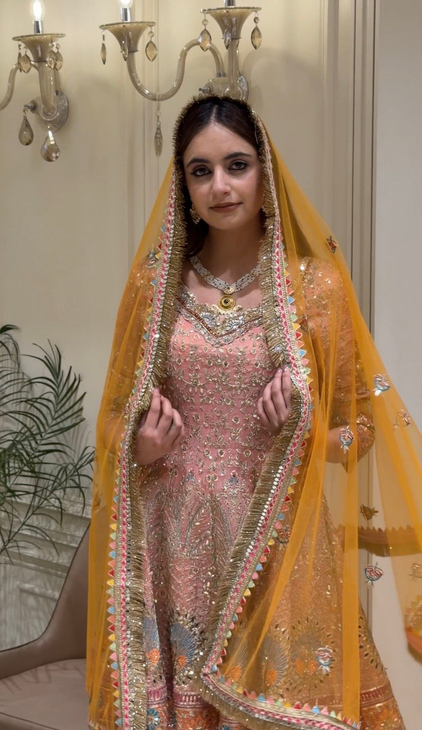 Royal Zari & Mirrorwork Sharara