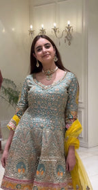 Royal Zari & Mirrorwork Sharara