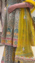 Royal Zari & Mirrorwork Sharara
