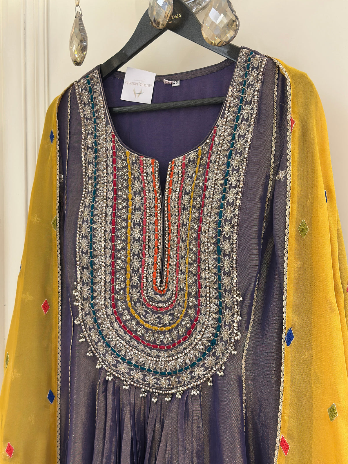 Noor-e-Tissue Embellished Suit Set