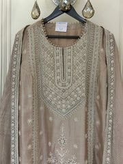 Pure Silk Hand-Embellished Suit Set