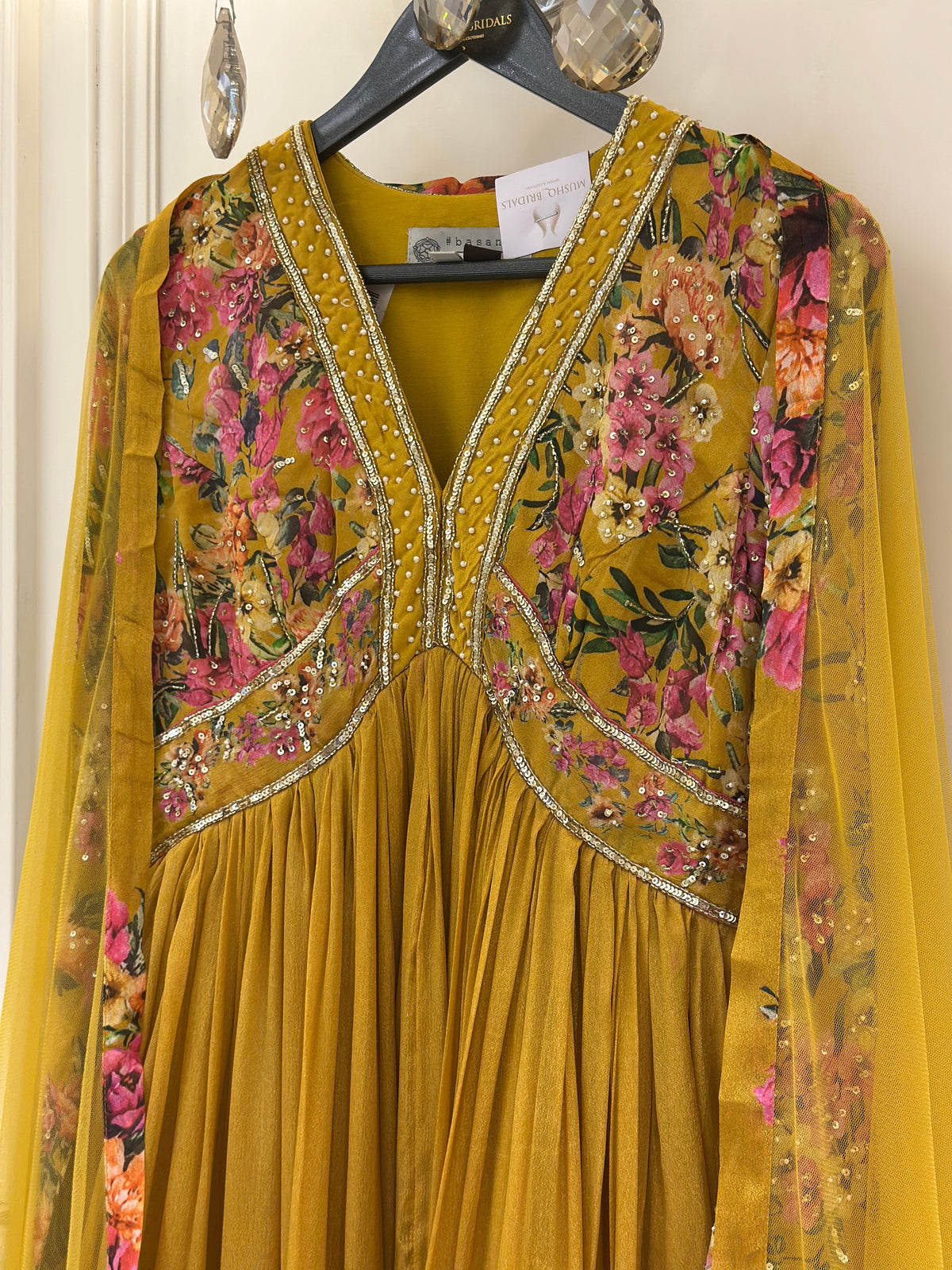 Mehr-e-Noor Embellished Chinon Gown