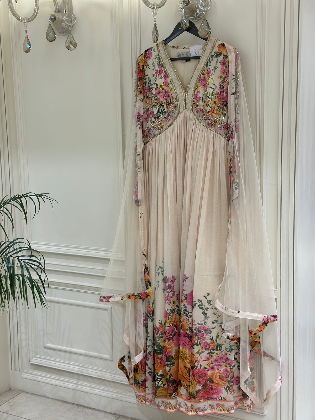 Mehr-e-Noor Embellished Chinon Gown