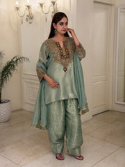 Zarmina Heritage Tissue Shalwar Set
