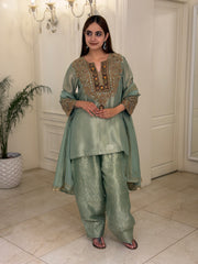 Zarmina Heritage Tissue Shalwar Set