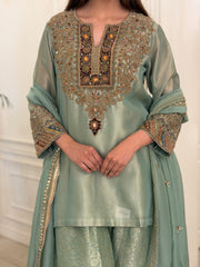 Zarmina Heritage Tissue Shalwar Set