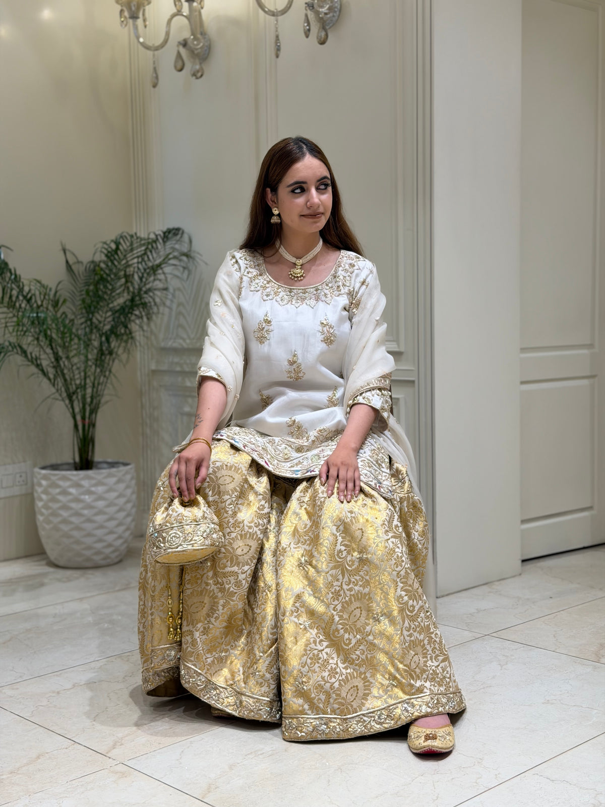 Noor-e-Zarmina Gharara Set