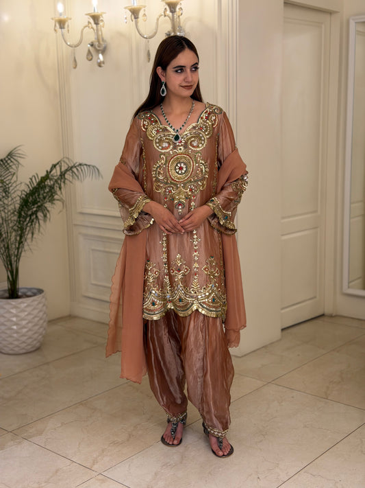Pure Tissue Heritage Shalwar Set