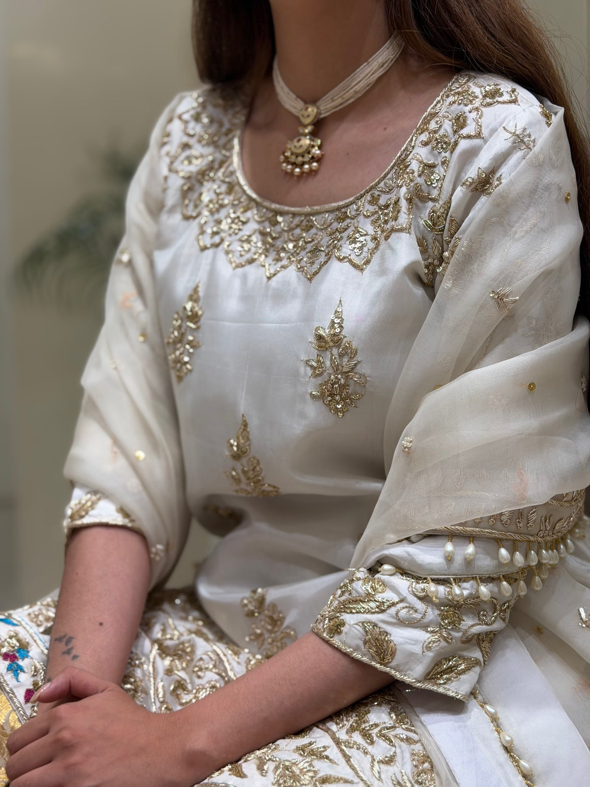 Noor-e-Zarmina Gharara Set