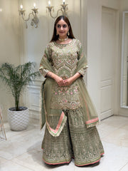 Gulzar Grace – Luxury Georgette Sharara Set