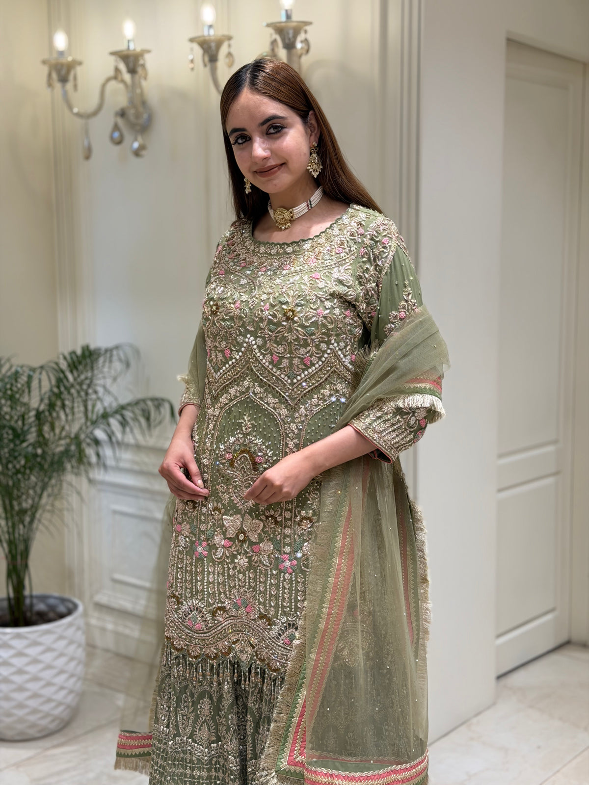 Gulzar Grace – Luxury Georgette Sharara Set