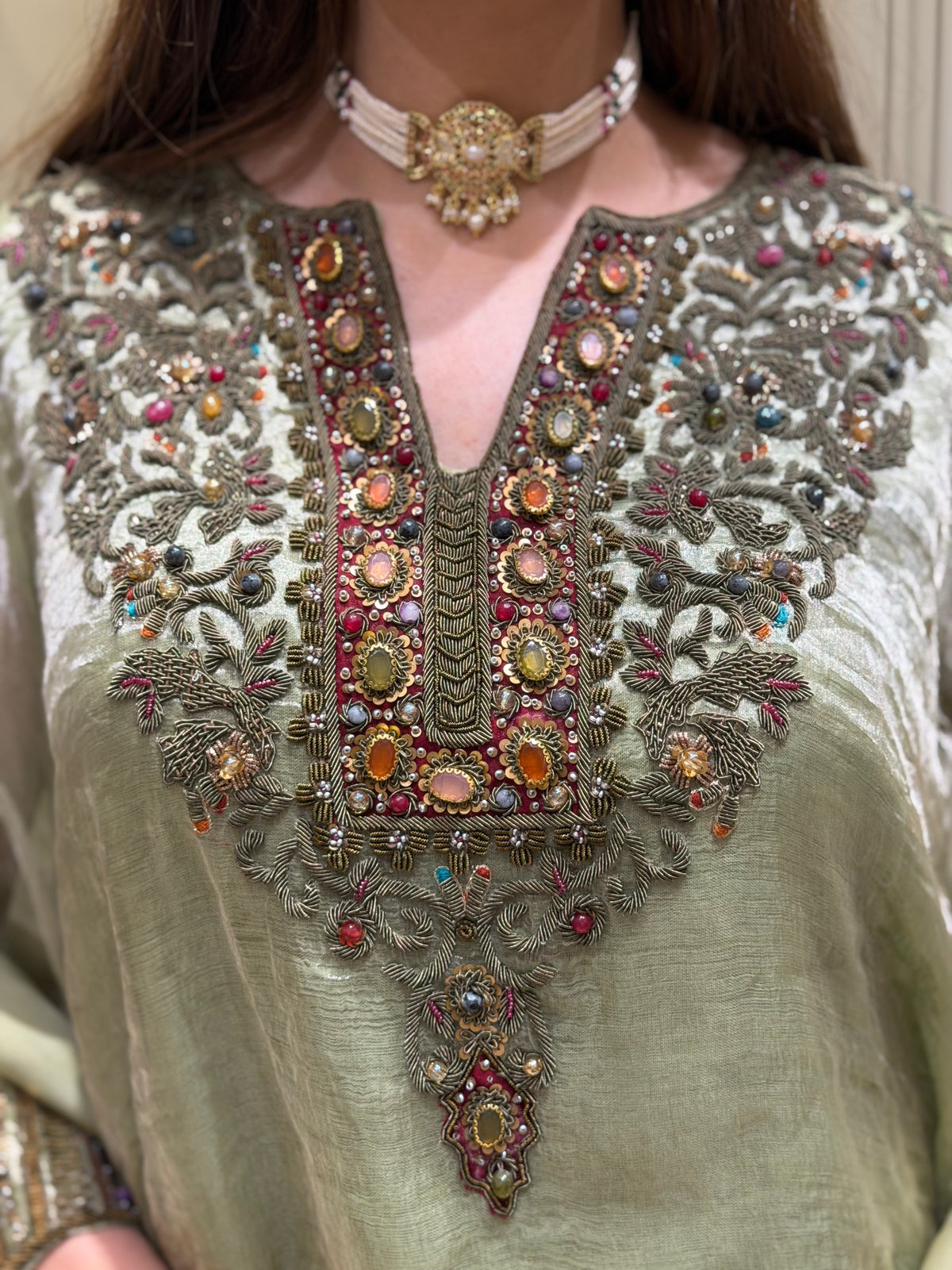 Noor-e-Zamrud Tissue Suit