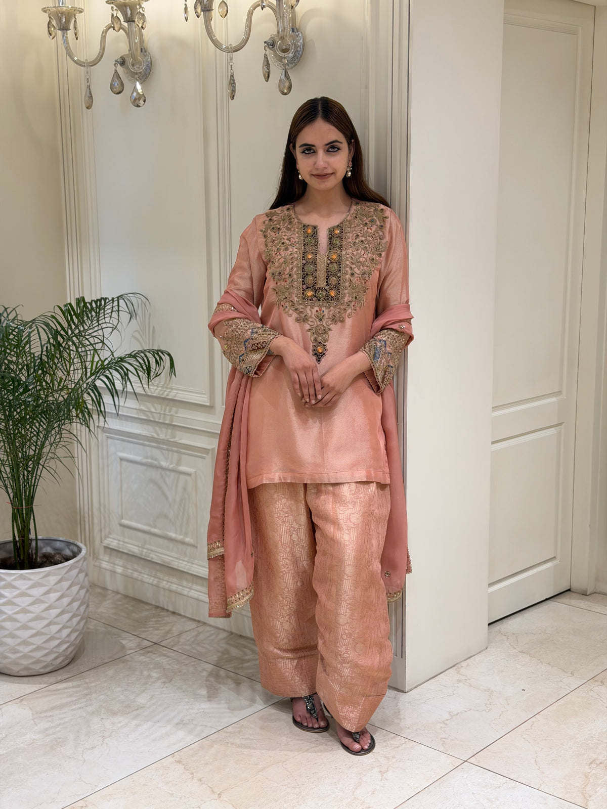 Zarmina Heritage Tissue Shalwar Set