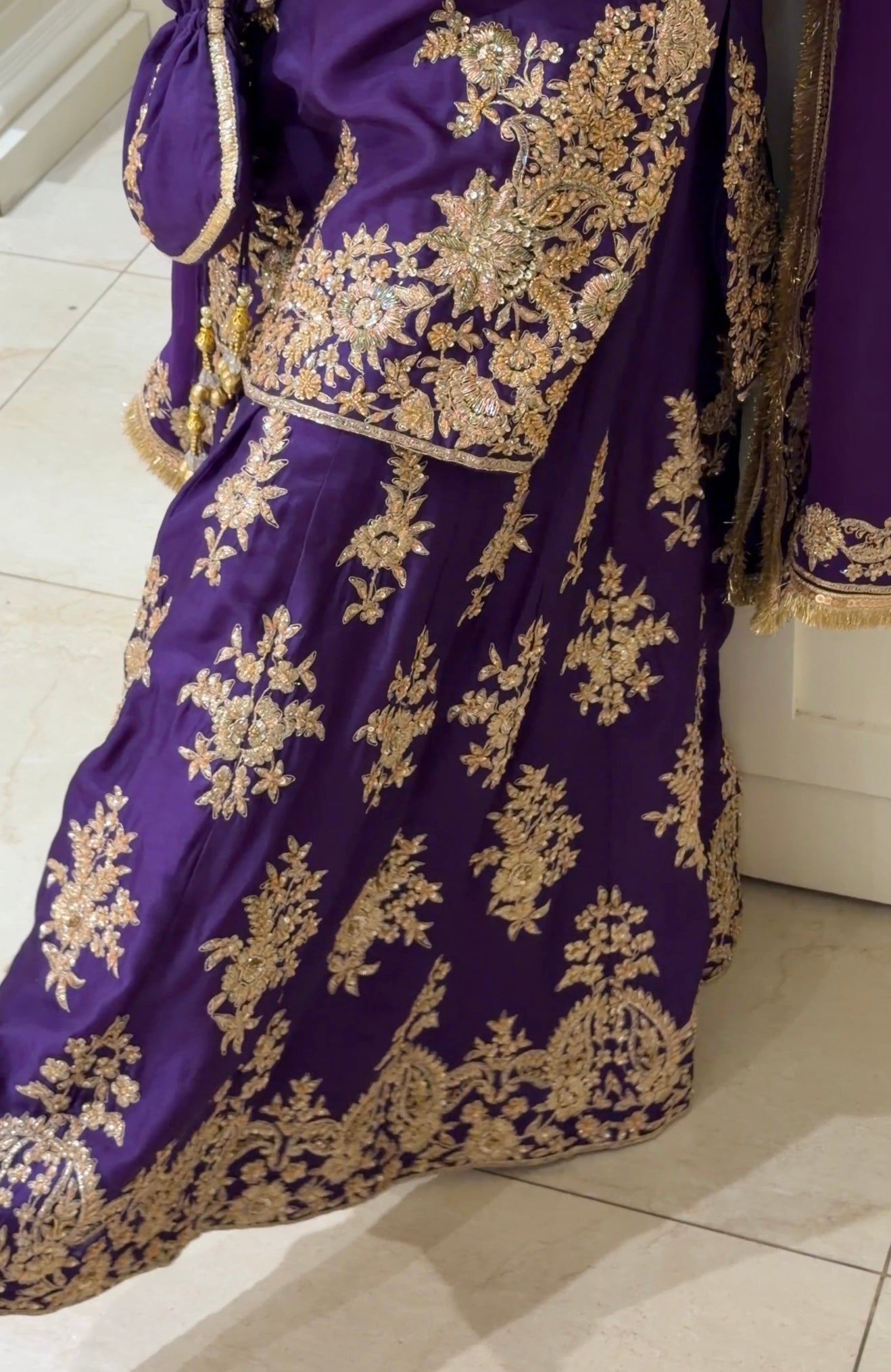 Heavy Zari & Sequins Embroidered Sharara Set