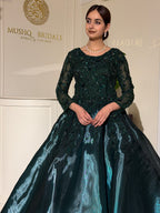 Emerald Noir Couture Ball Gown