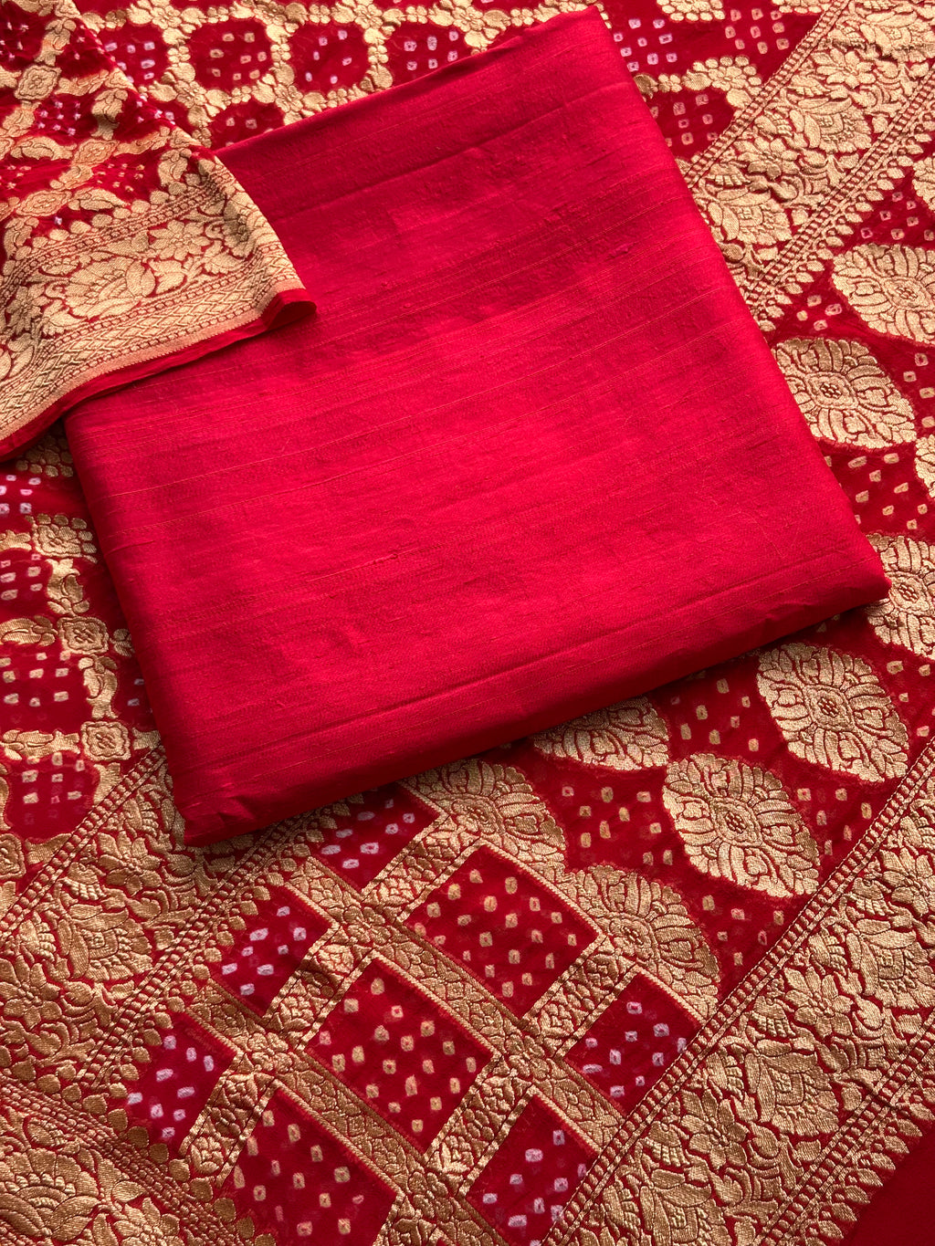 Wedding Wear Maroon Banarasi Suit with Rich Gold Zari Detailing