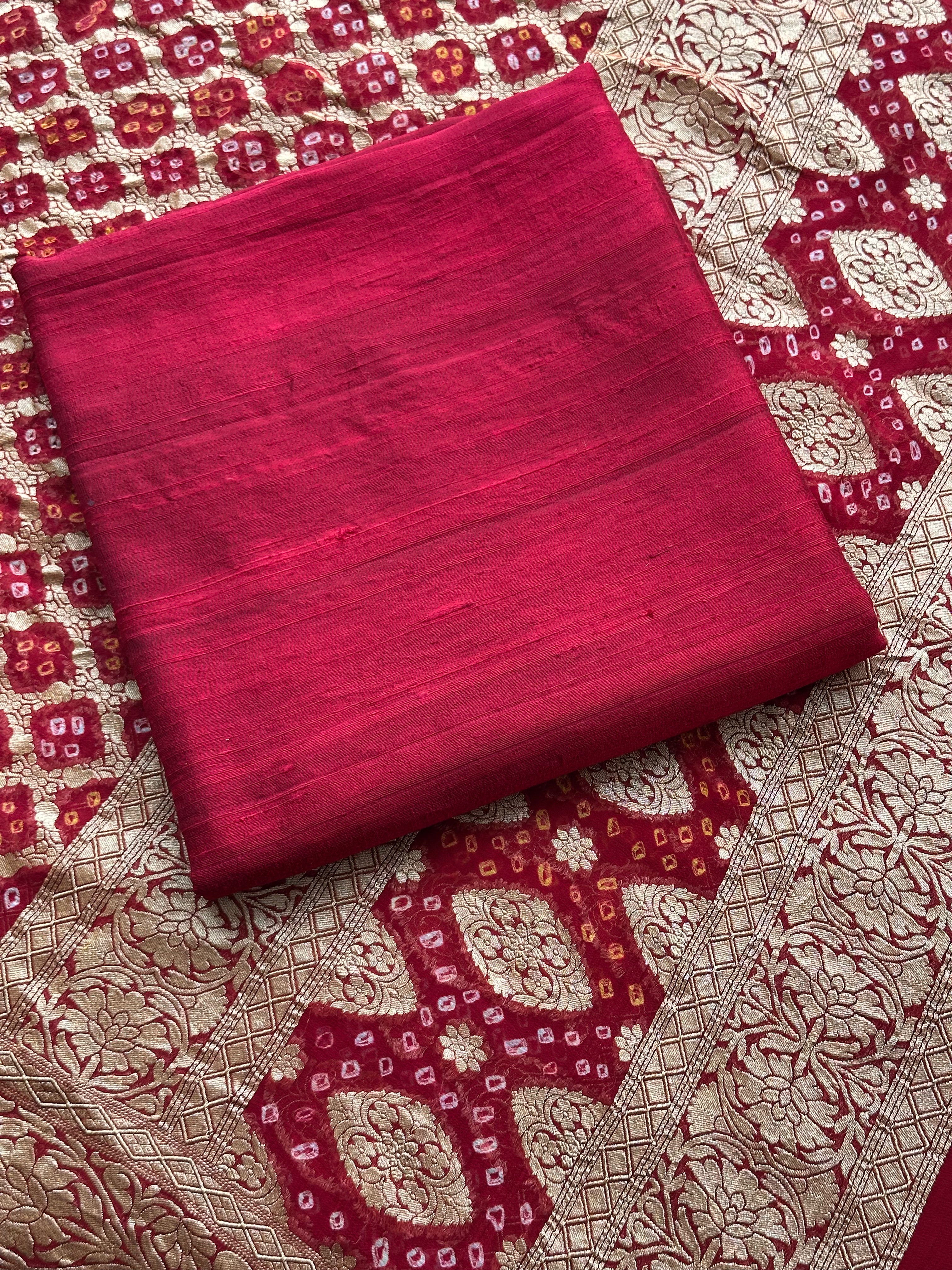 Wedding Wear Maroon Banarasi Suit with Rich Gold Zari Detailing