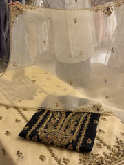 Noor Jahan – Design 01 | Luxury Pure Organza Handcrafted Suit