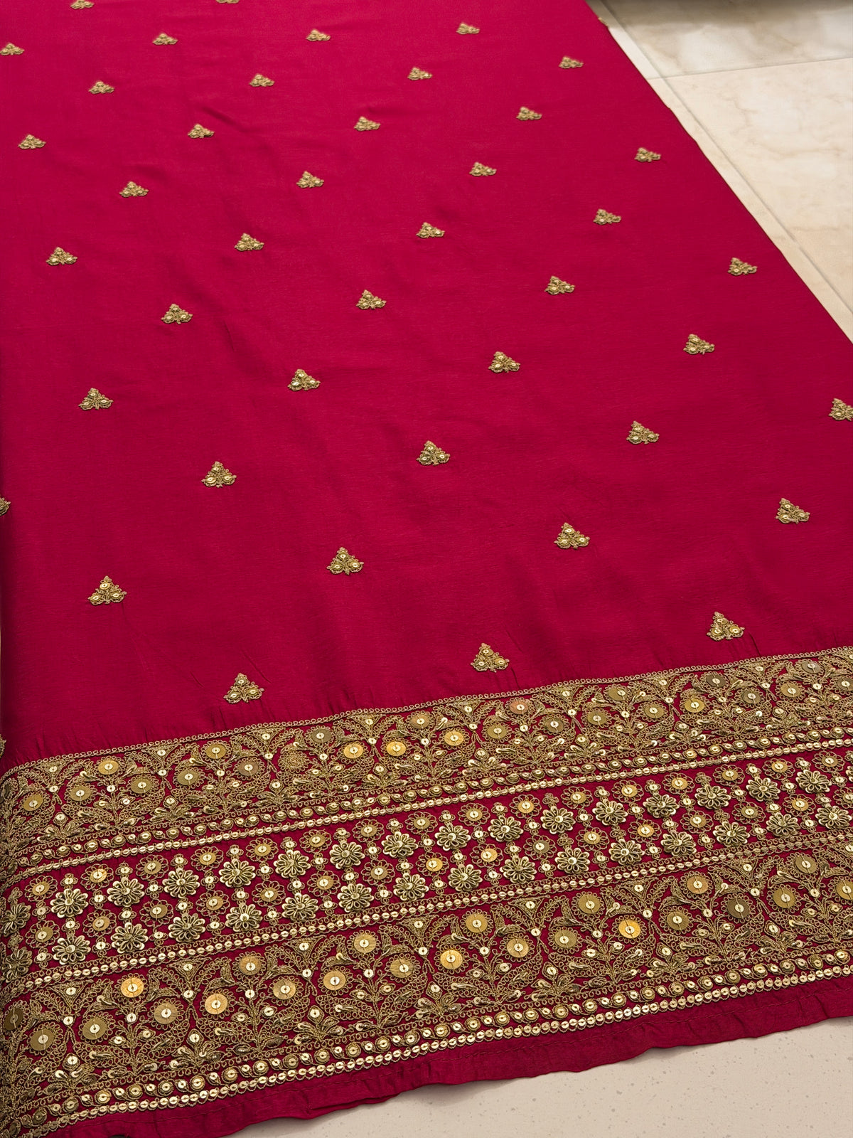 Ruby Royale – Sabya-Inspired Luxury Bridal Suit