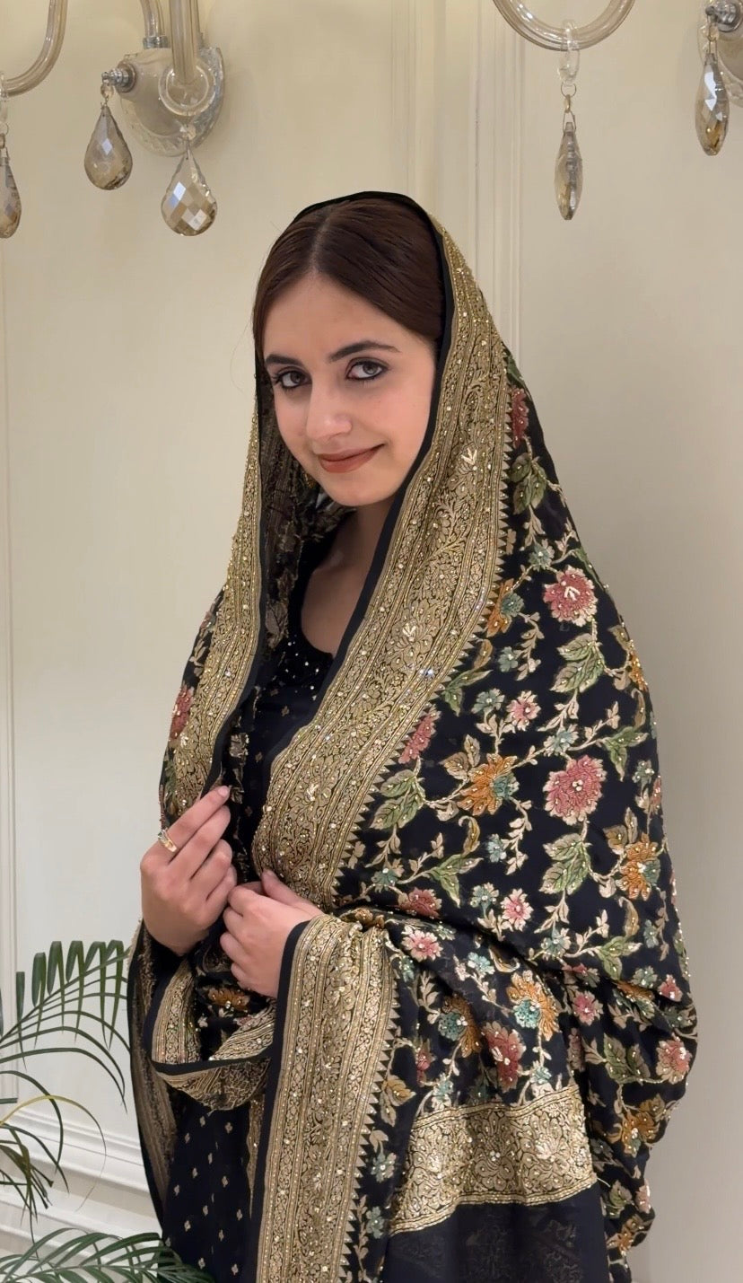 Handloom Zari & Dabka Georgette Ensemble