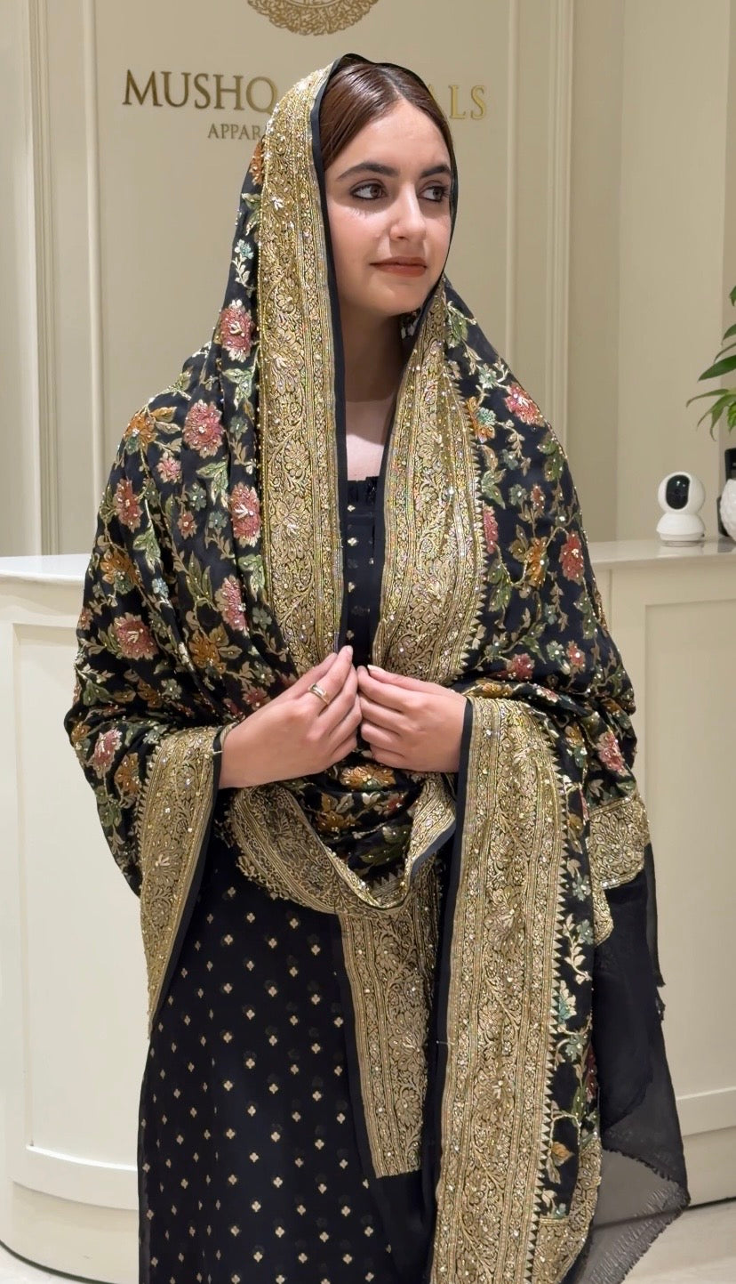 Handloom Zari & Dabka Georgette Ensemble