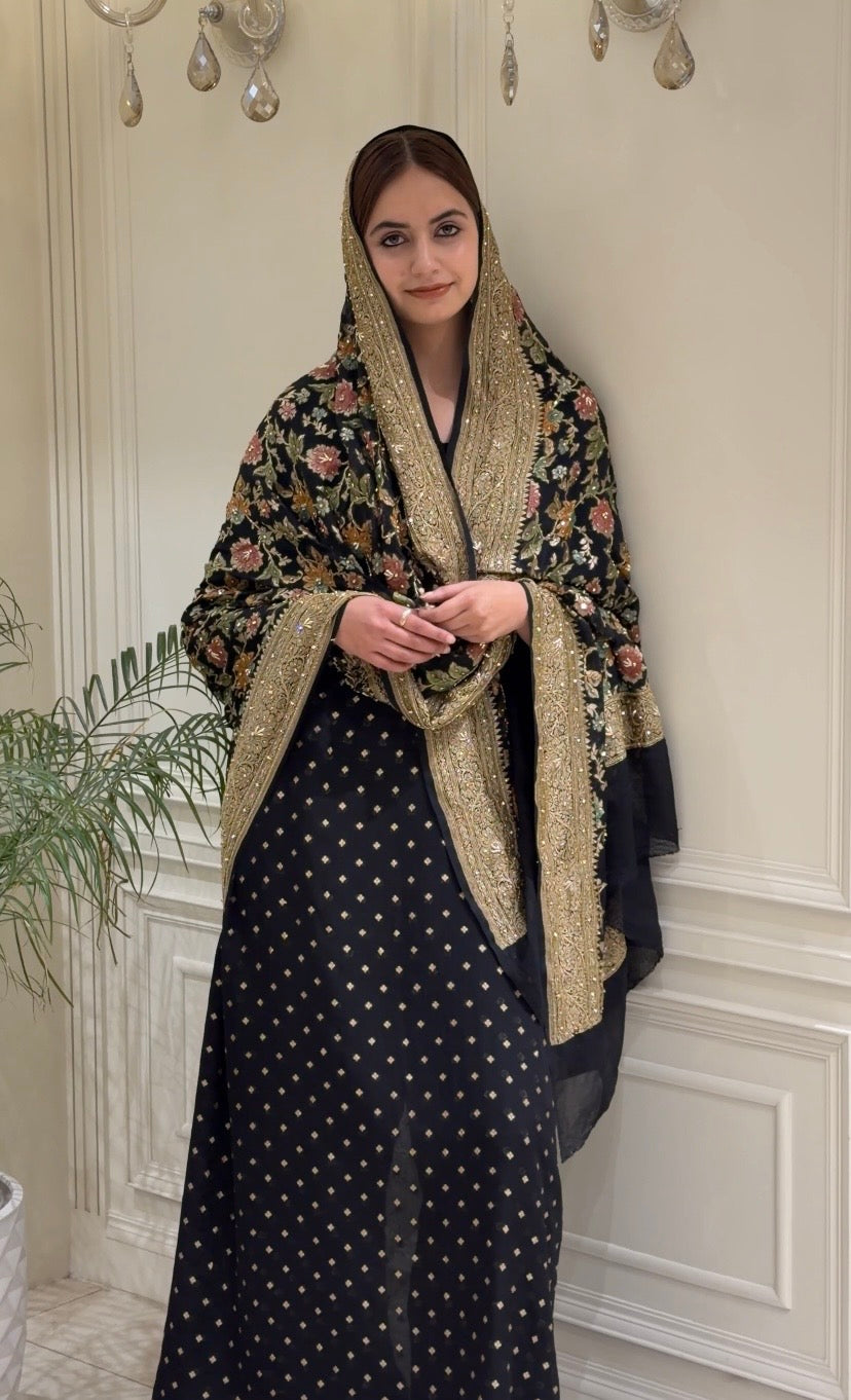 Handloom Zari & Dabka Georgette Ensemble